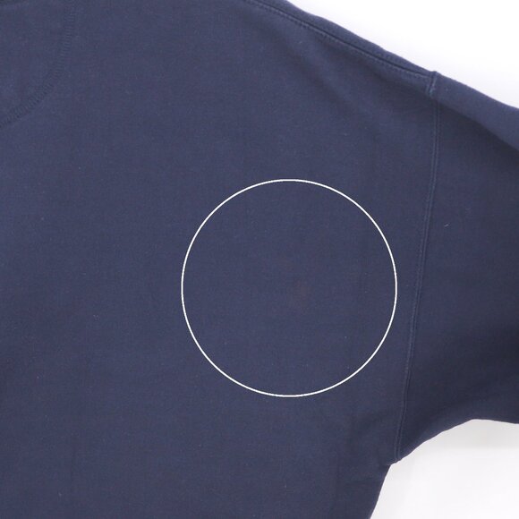 VINTAGE 90s University of Notre Dame Crewneck Sweatshirt Navy Gold Size XL - Picture 5 of 7